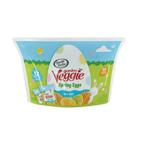Sensible Portions, Garden Veggie Chips Spring Easter Eggs Sea Salt, 6 Oz (Case Of 12) Sensible Portions