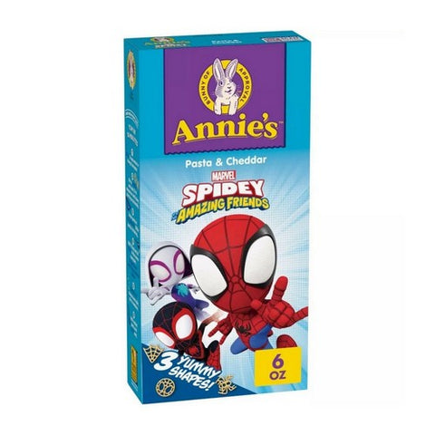 Annie's Homegrown, Organic Marvel Spidey Shapes Cheddar Mac And Cheese, 6 Oz Annie's Homegrown
