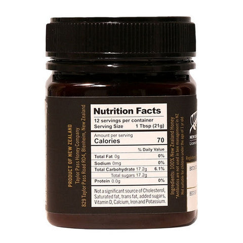 Taylor Pass, Manuka Honey MGO 50+, 250 Grams(Case Of 6) Taylor Pass