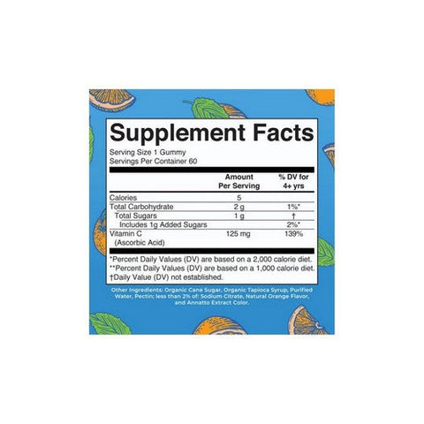MaryRuth's, Adult Vitamin C Gummies Organic, 60 Gummies MaryRuth's