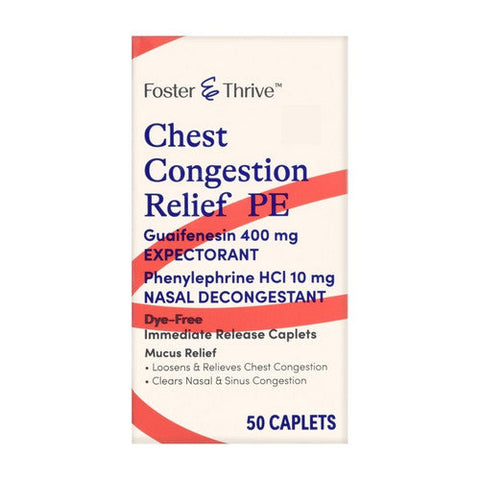 Foster And Thrive, Chest Congestion Relief Pe, 50 Caps Foster And Thrive