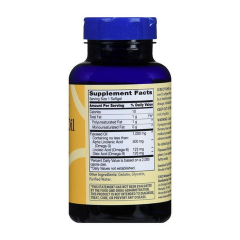 Foster And Thrive, Flaxseed Oil, 1000 Mg, 100 Softgels Foster And Thrive