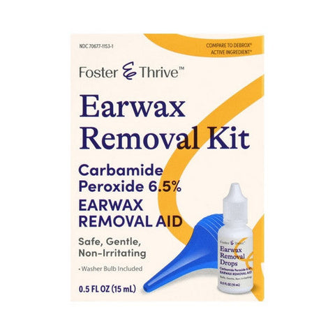 Foster And Thrive, Earwax Removal Kit Carbamide Peroxide 6.5%, 0.5 Oz