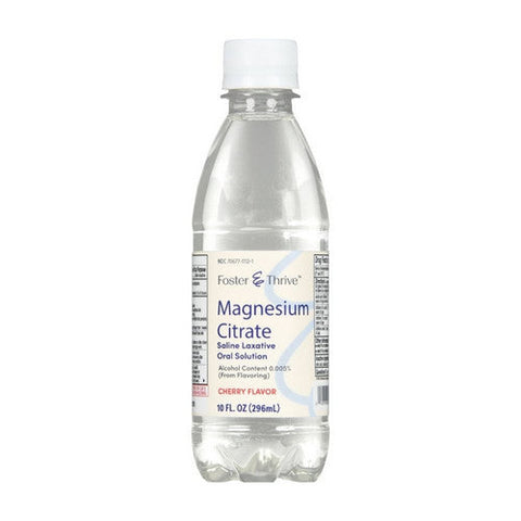 Foster And Thrive, Magnesium Citrate Saline Laxative Oral Solution Cherry, 10 Oz