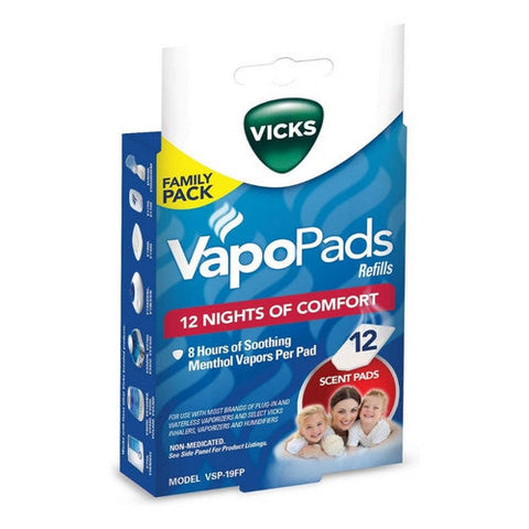 Vicks, Vapopads Scent Pads Comfort, 12 Count