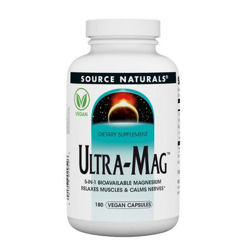 Source Naturals, Ultra Magnesium, 200 Mg, 180 Veggie Capsules Source Naturals