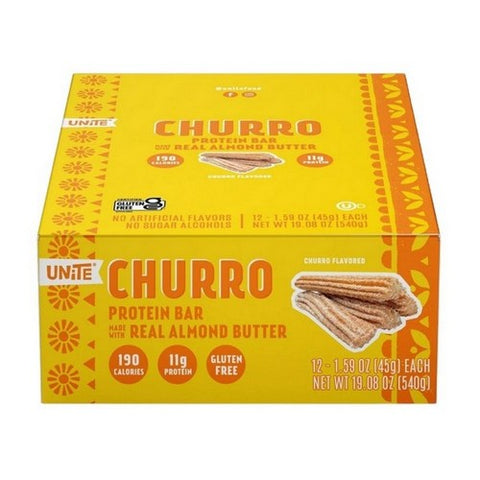 Unite, Churro Protein Bar, 1.59 Oz (Case Of 12) Unite