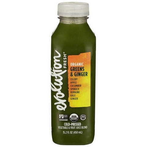Evolution Fresh, Organic Sweet Greens And Ginger Juice Blend, 15.2 Oz (Case Of 6) Evolution Fresh
