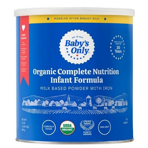 Organic Complete Nutrition Milk Based Powder Infant Formula 21 Oz (Case Of 6) by Babys Only Organic