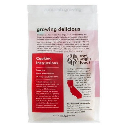 True Origin Foods, Rice Sushi CA White, 32 Oz (Case Of 6) True Origin Foods