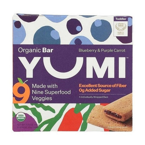 Yumi, Blueberry And Purple Carrot Bar, 3.7 Oz (Case Of 6) Yumi