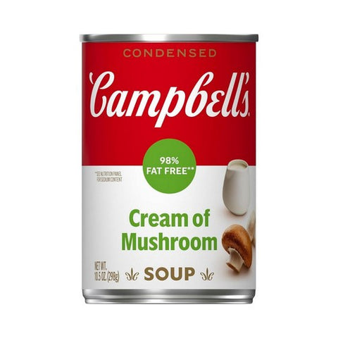 Condensed Fat Free Cream Of Mushroom Soup 10.5 Oz (Case Of 12) by Campbell's