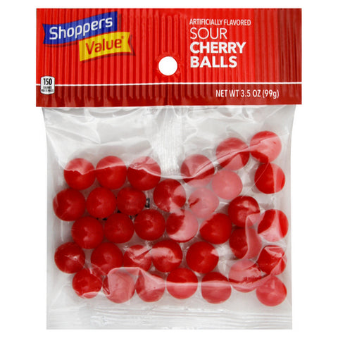 Sour Cherry Balls 3.5 Oz (Case Of 12) by Shoppers Value