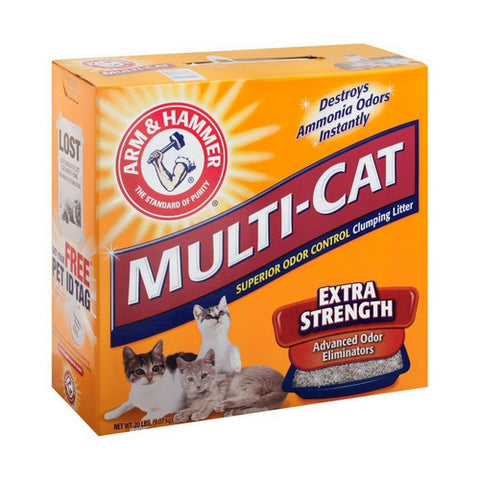 Clumping Litter Multi Cat Extra Strength 20 Lbs (Case Of 2) by Arm & Hammer