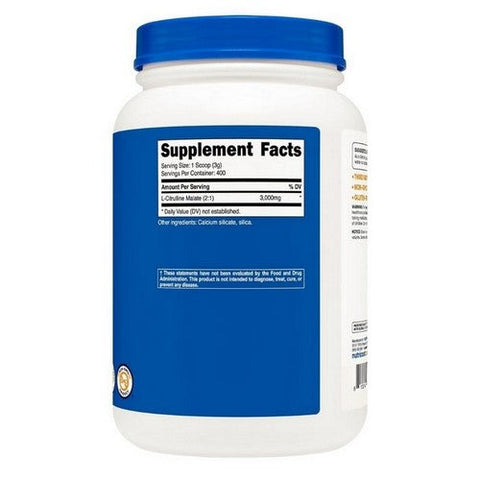 Nutricost, L-Citrulline Malate 2:1 Powder, 1.2 Kgs Nutricost