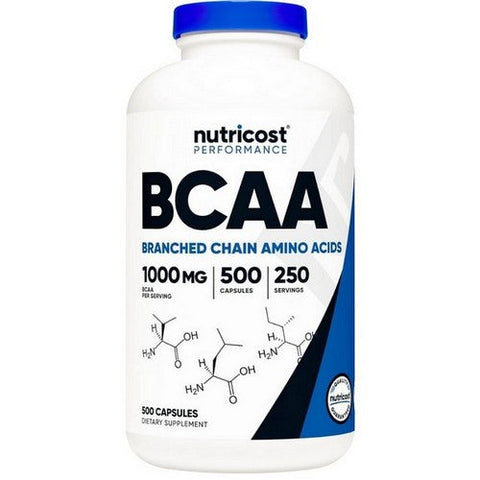 Nutricost, BCAA Capsules, 1000 Mg, 500  Count Nutricost
