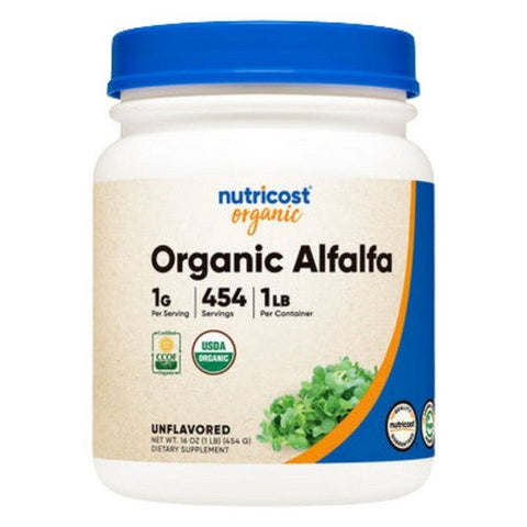 Nutricost, Organic Alfalfa Powder, 1 Lb Nutricost