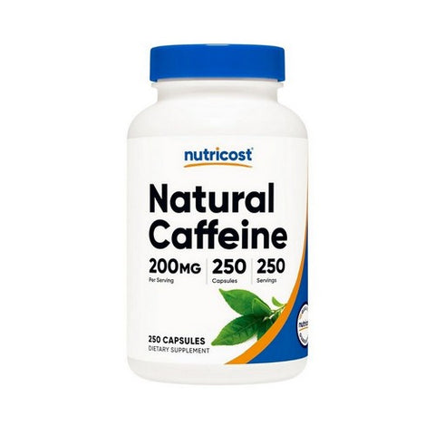 Nutricost, Natural Caffeine Capsules, 200 Mg, 250 Count Nutricost