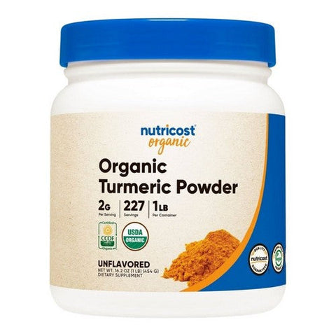 Nutricost, Organic Turmeric Powder, 1 Lb Nutricost