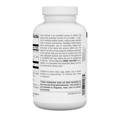 Source Naturals, Coral Calcium, 240 Caps Source Naturals