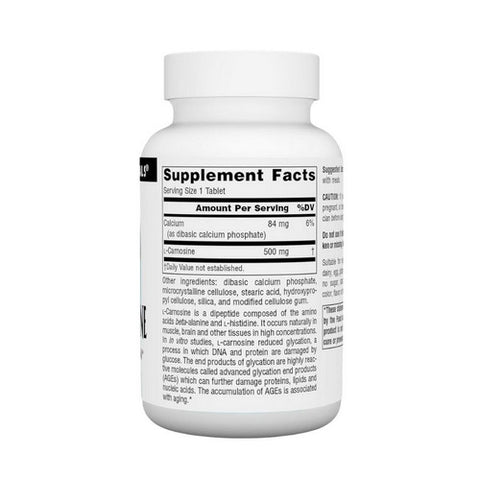 Source Naturals, L-Carnosine, 500 MG, 60 Tabs Source Naturals