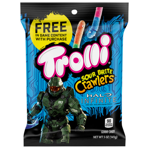 Sour Brite Crawlers Gummy Candy 5 Oz (Case Of 12) by Trolli