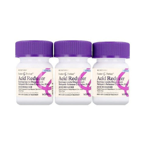 Foster And Thrive, Acid Reducer Esomeprazole Magnesium Delayed Release Capsules, 20 Mg, 42 Capsules Foster And Thrive