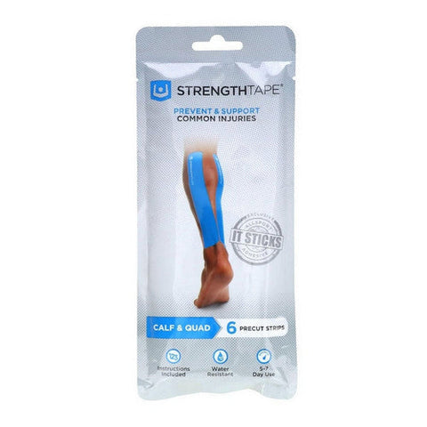StrengthTape, Kinesiology Calf & Quad Taping Kit Blue, 1 Count