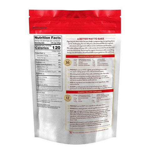 Arrowhead Mills, Organic Enriched Unbleached White Flour, 25 Lbs