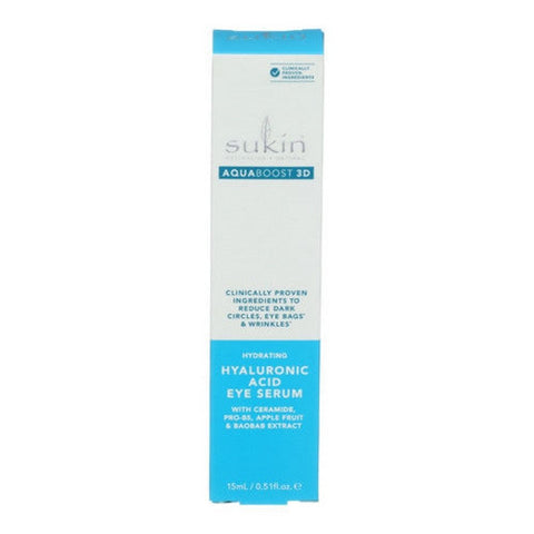 Sukin, Aquaboost 3D Eye Serum Hyaluronic, 0.51 Oz