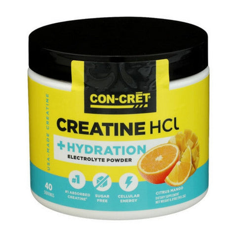 Con-Cret, Creatine HCl Plus Hydration Citrus Mango, 6.8 Oz