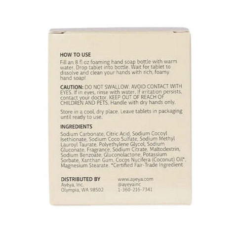Ayeya, Foaming Hand Soap Citrus, 5 Tabs