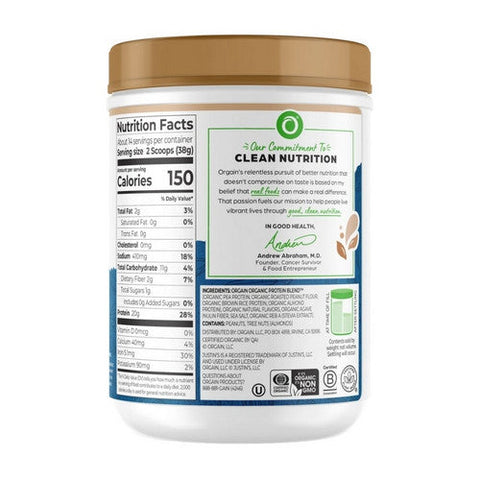 Orgain, Nut Butter Protein Powder Vanilla, 18.7 Oz