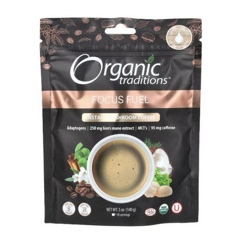 Organic Traditions, Focus Fuel Instant Mushroom Coffee, 5 Oz Organic Traditions