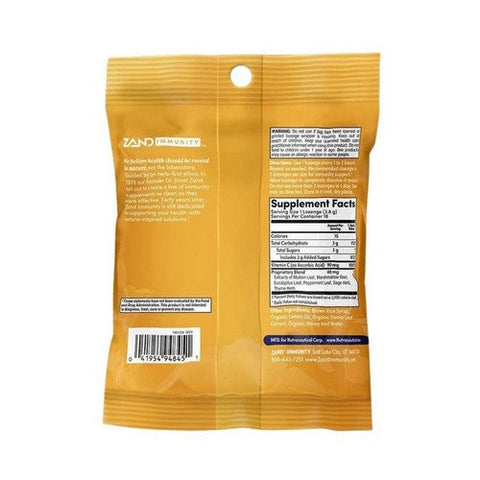 Zand, Lemon Honey Lozenges, 1.69 Oz