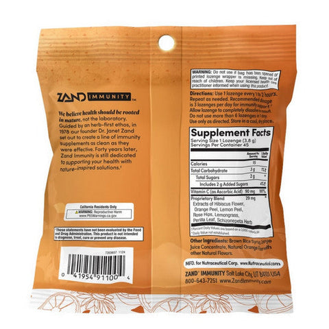 Zand, Immunity Orange C Natural, 45 Count