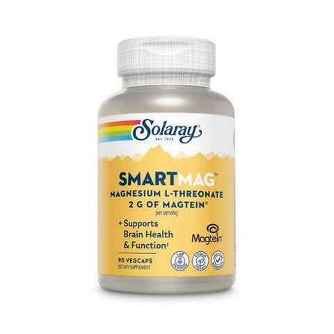 Solaray, Smart-Mag Magnesium L-Threonate, 90 Veg Caps