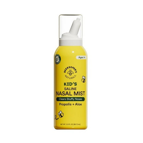 Kid's Saline Nasal Mist 3 Oz by BeeKeeper's Natural