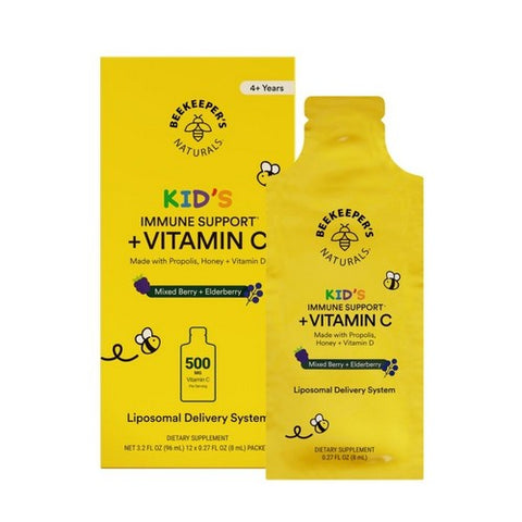 Kid's Immune Support Plus Vitamin C 3.2 Oz by BeeKeeper's Natural