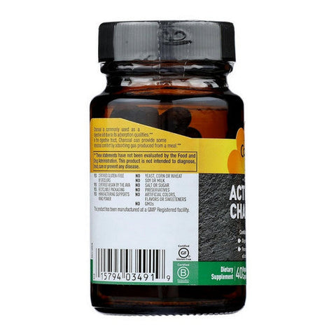 Country Life, Charcoal, 260 MG, 40 Caps Country Life