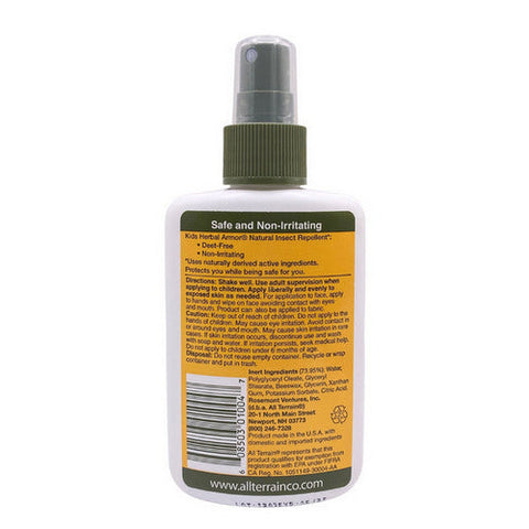 All Terrain, Kids Herbal Armor Natural Insect Repellent Spray Deet-Free, 4 Oz All Terrain