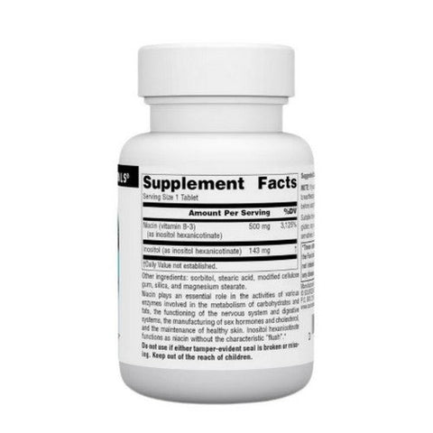 Source Naturals, No-Flush Niacin, 500 mg, 30 Tabs Source Naturals