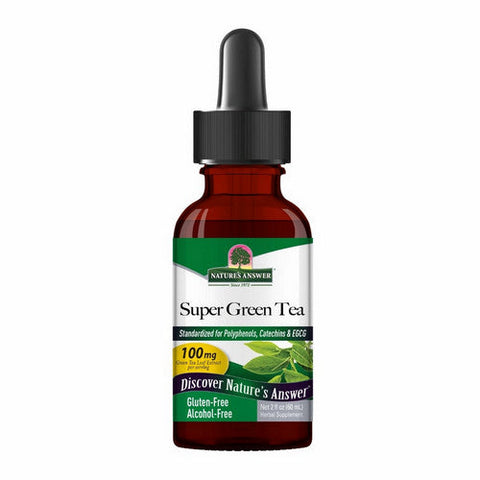 Nature's Answer, Super Green Tea Alcohol-Free, 100 Mg, 2 Oz Nature's Answer