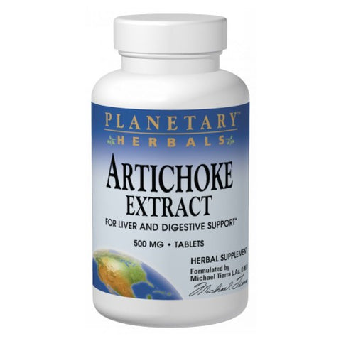 Planetary Herbals, Artichoke Extract, 500 mg, 60 Tabs Planetary Herbals
