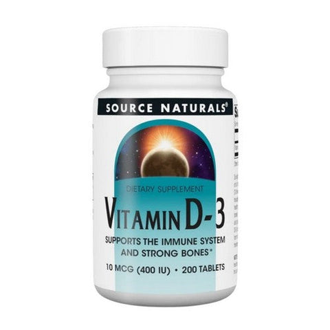 Source Naturals, Vitamin D, 400 IU, 200 Tabs Source Naturals