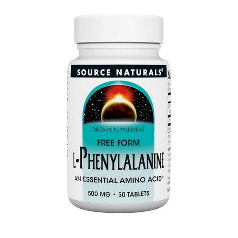Source Naturals, L-Phenylalanine, 500 mg, 50 Tabs Source Naturals