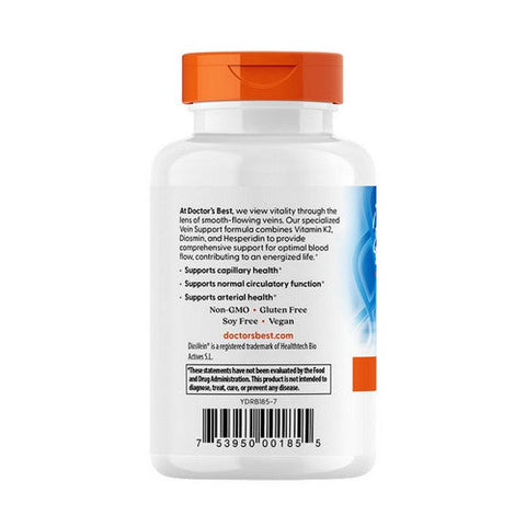 Doctors Best, Vein Support With DiosVein and MenaQ7, 60 Veggie Caps Doctors Best