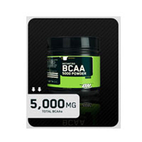 Optimum Nutrition, BCAA 5000 UnflavoredPowder, Unflavored  336 Grams Optimum Nutrition