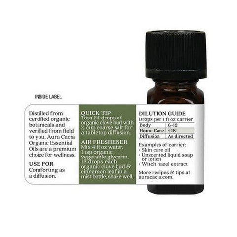 Aura Cacia, Essential Oil, Clove Bud 0.25 oz Aura Cacia