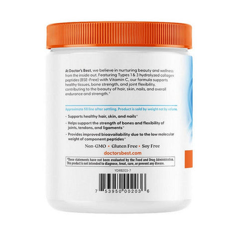 Doctors Best, Pure Collagen Types 1 And 3 Powder, 200 Grams